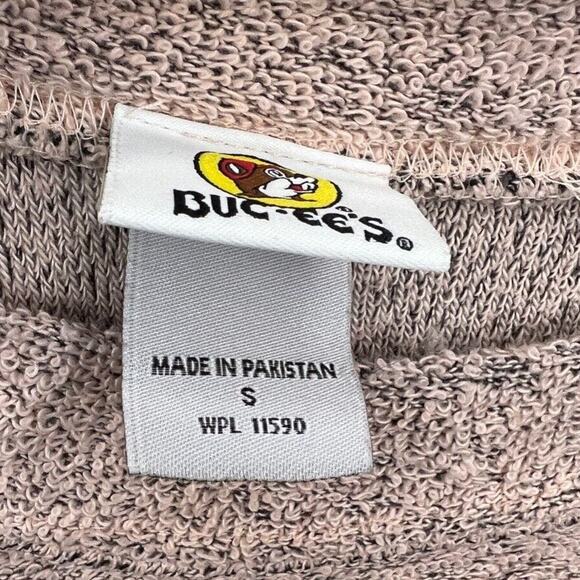 Buc-ee’s Womens Knit High Neck Pullover Sweater Pink Fuzzy Soft Size Small - Picture 6 of 7